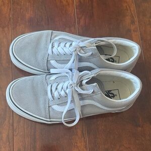 Vans Light Gray Suede Sneakers